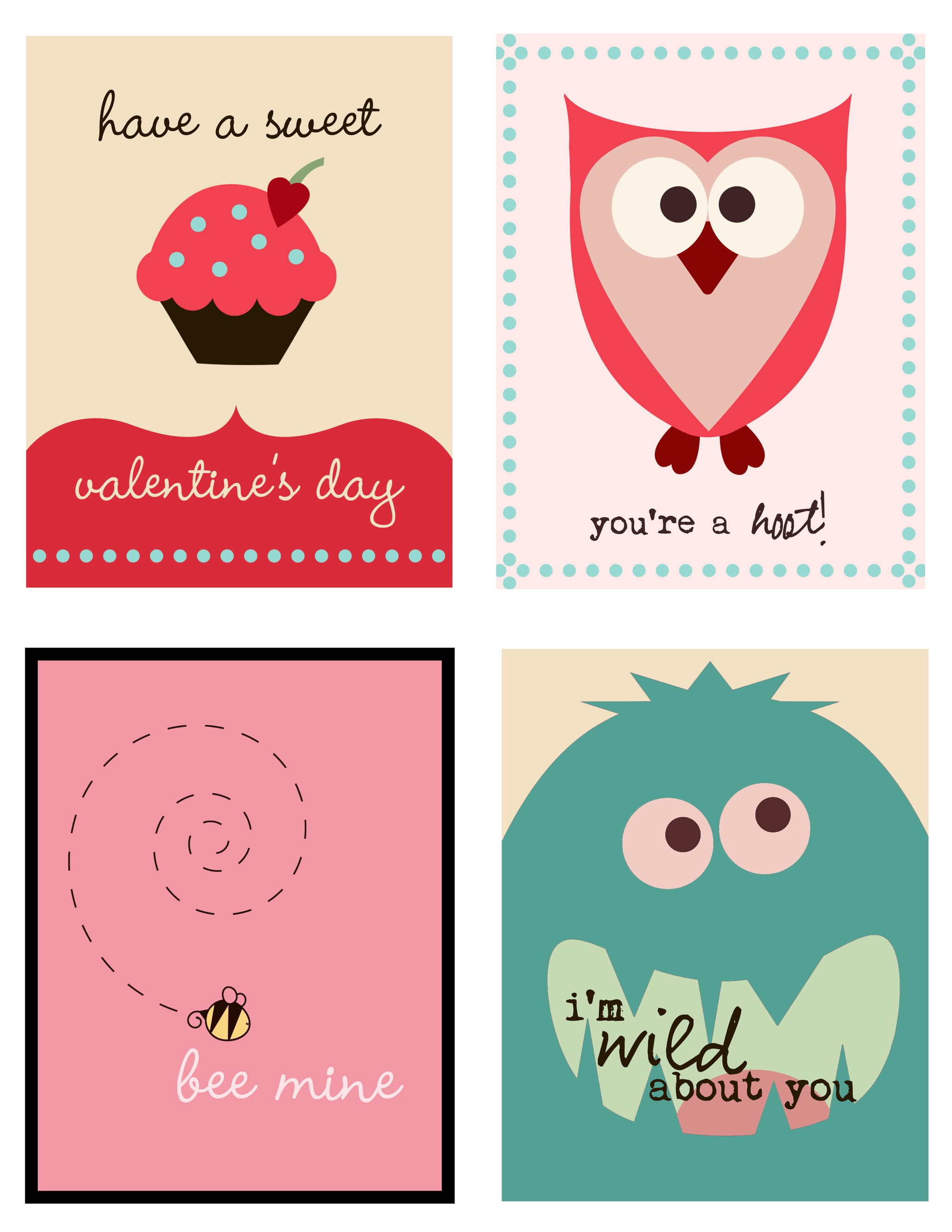 Quirky Fun Valentine s Printable 50 Free Printable Valentine s Cards That Aren t Corny