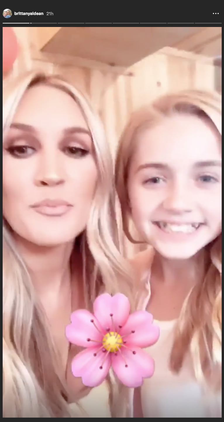 Brittany's Instagram Stories Video Featuring Kendyl