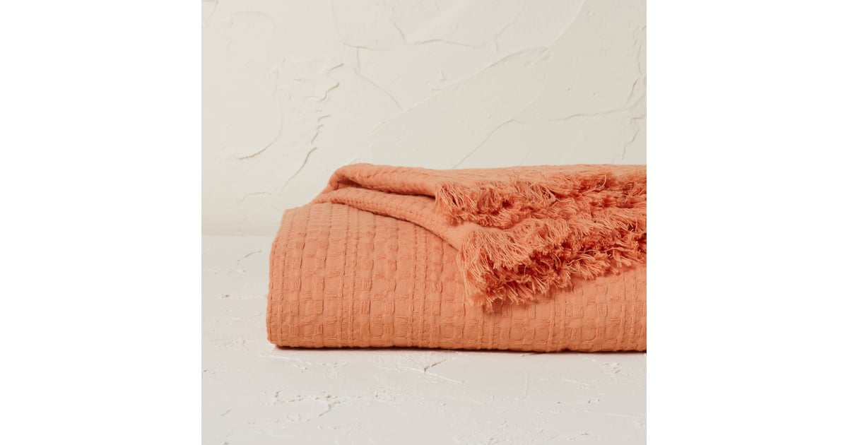 A Waffle Blanket Opalhouse designed with Jungalow Oversized Waffle