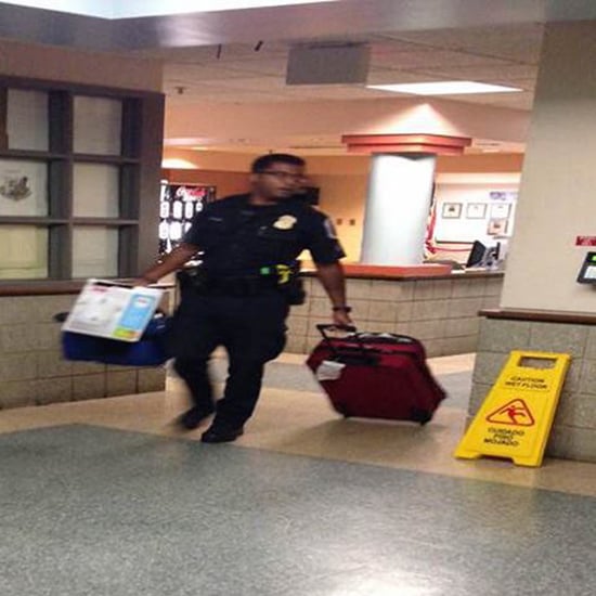 Police Officer Helps Homeless Woman and Baby