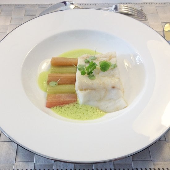 Sea Bass With Rhubarb and Celery
