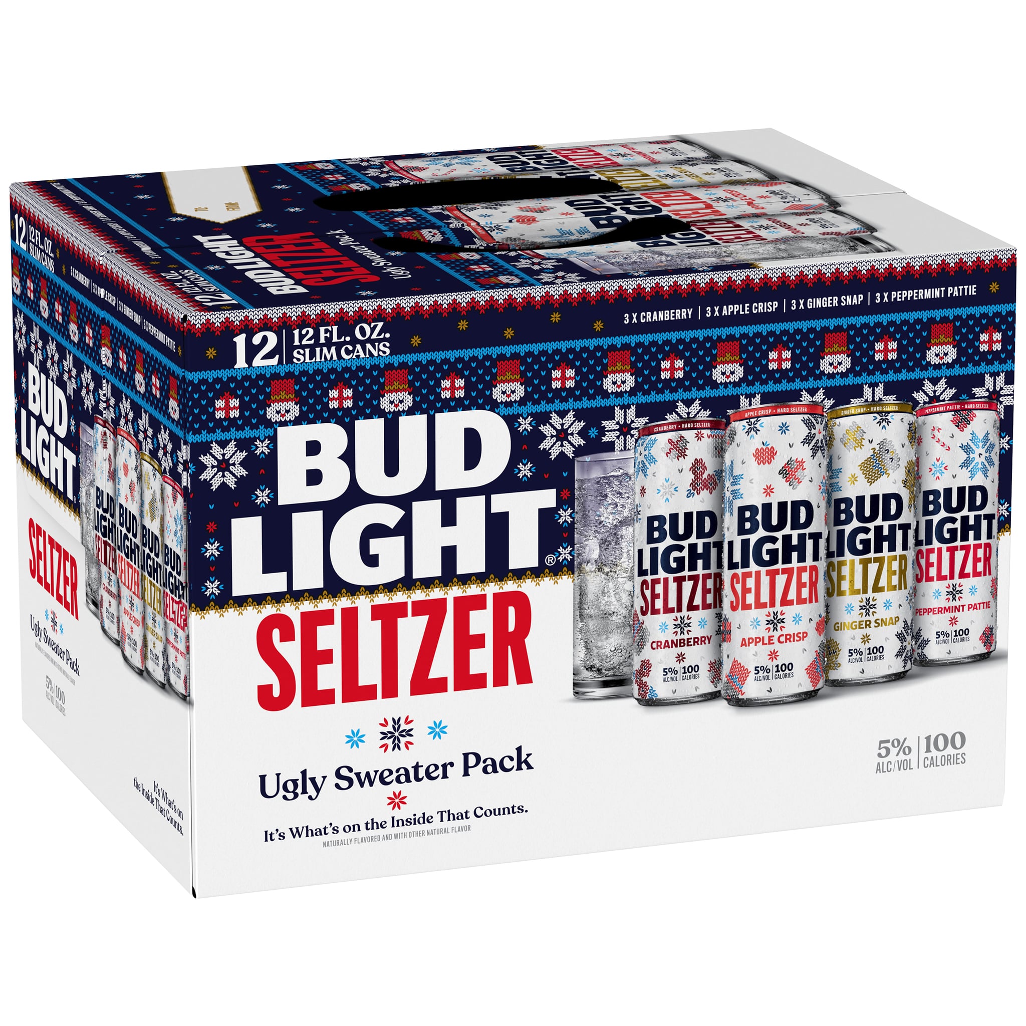 Ugly Christmas Sweater Spiked Seltzers 