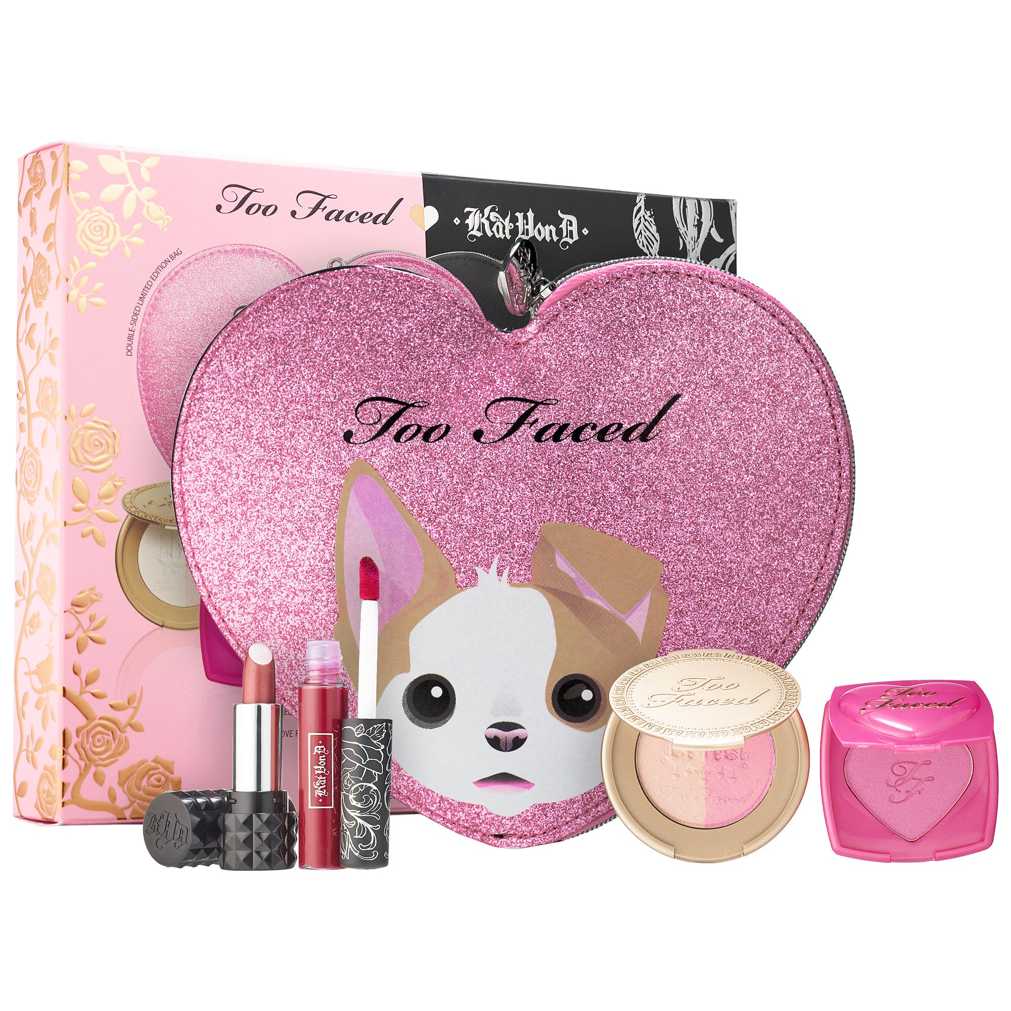 formel skøjte Kan ignoreres Too Faced x Kat Von D Better Together Cheek and Lip Makeup Bag Set | 24  Discounted Products to Snag From Sephora Before They're Gone | POPSUGAR  Beauty Photo 19