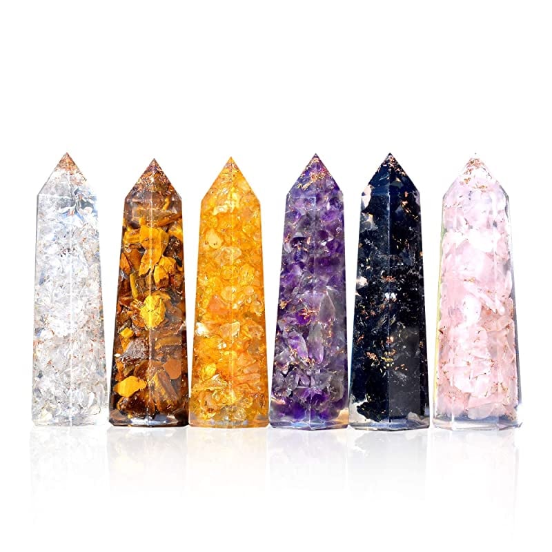 Healing Crystal Wand Set of 6