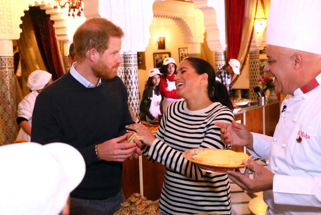 Meghan and Harry With Horses on Morocco Tour February 2019