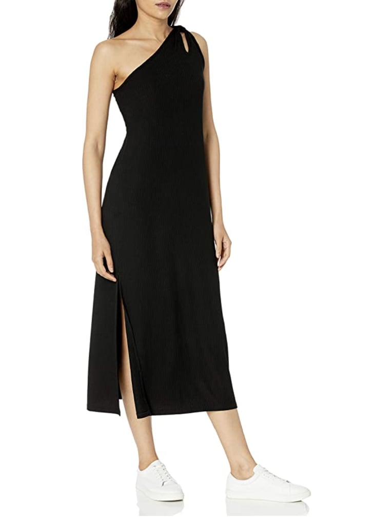 A Year-Round Dress: The Drop Mickey One-Shoulder Cutout Rib Knit Maxi Dress