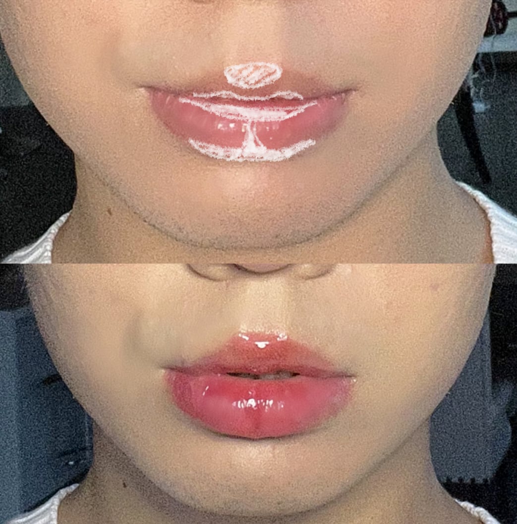 Testing M lips hack from Xiaohongshu.