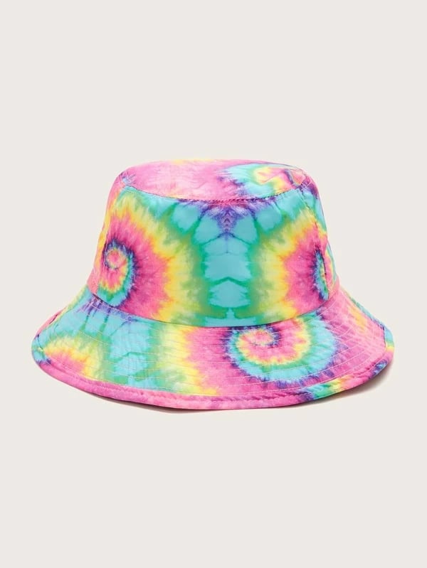 Shein Tie Dye Pattern Bucket Hat Cute Bucket Hat Outfit Ideas For