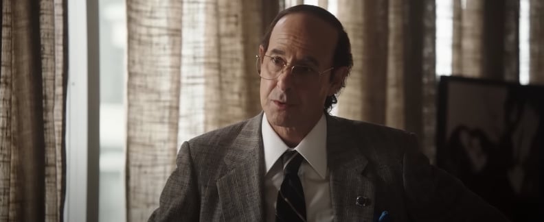 Stanley Tucci as Clive Davis in "I Wanna Dance With Somebody"