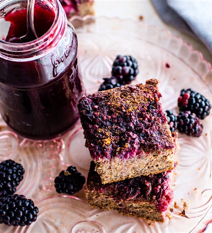 Blackberry Quinoa Cakes