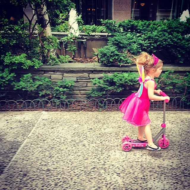Harper Smith dressed up for a day of scootering around NYC.
Source: Instagram user tathiessen