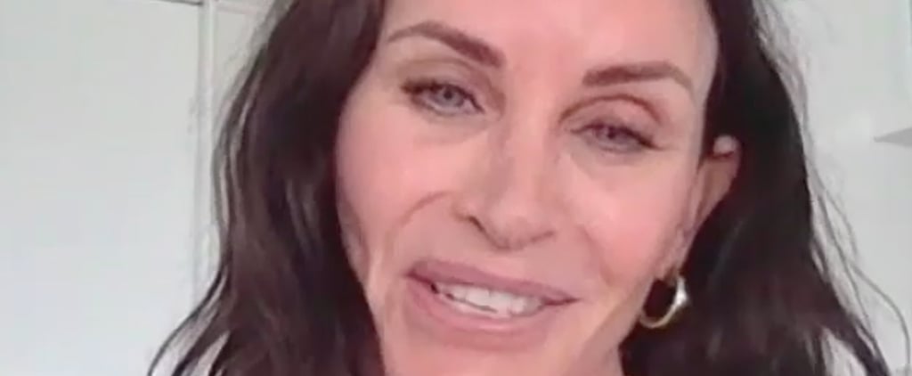 Courteney Cox Is Binging Friends From Season One, So Jimmy Kimmel Gave Her a Mega Monica Test