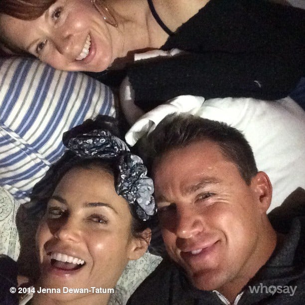 Jenna Dewan and her husband got comfy while watching Witches of East End.
Source: Instagram user jennaldewan