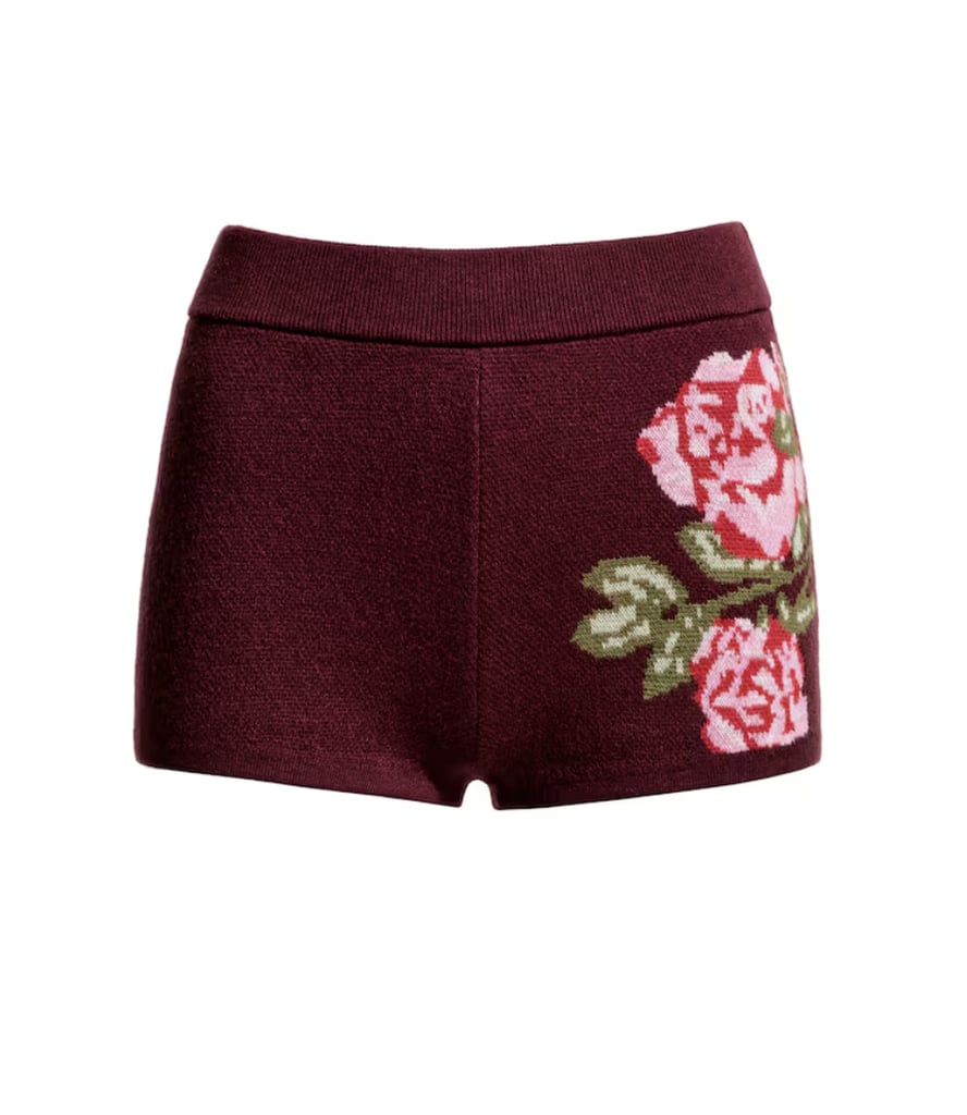 Magda Butrym X H&M Wool-Blend Jacquard-Knit Mini Shorts/strong>