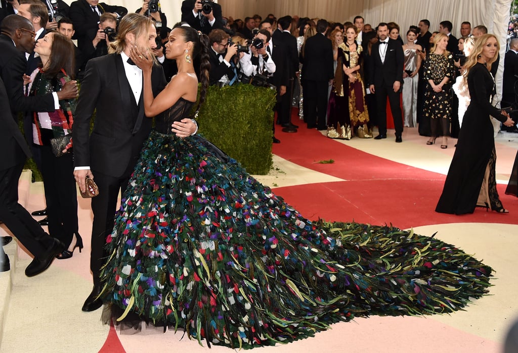Zoe Saldana and Marco Perego at Met Gala 2016