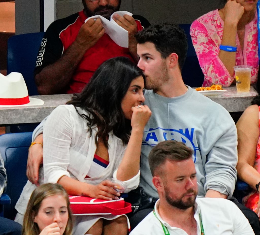 Nick Jonas and Priyanka Chopra at the US Open September 2018