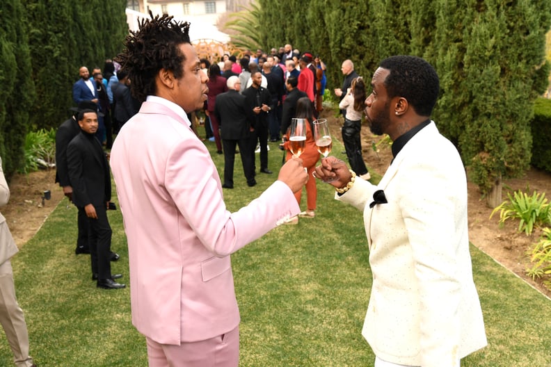 JAY-Z and Diddy at the 2020 Roc Nation Brunch in LA