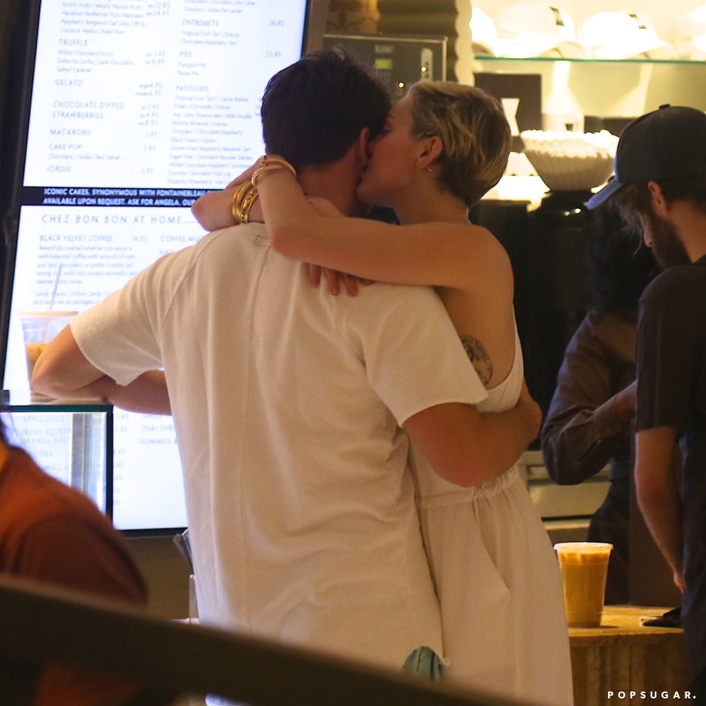 Miley Cyrus and Patrick Schwarzenegger at Art Basel 2014