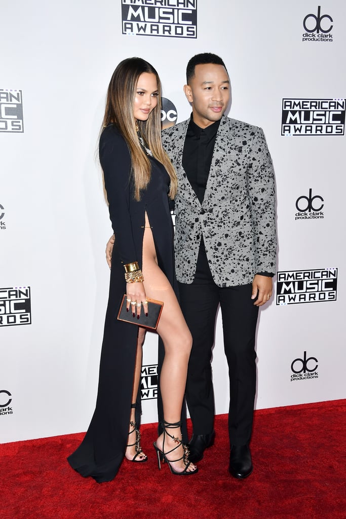 Chrissy Teigen and John Legend at 2016 American Music Awards