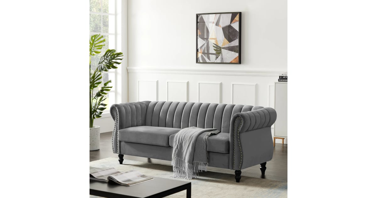 Chesterfield rolled sales arm loveseat