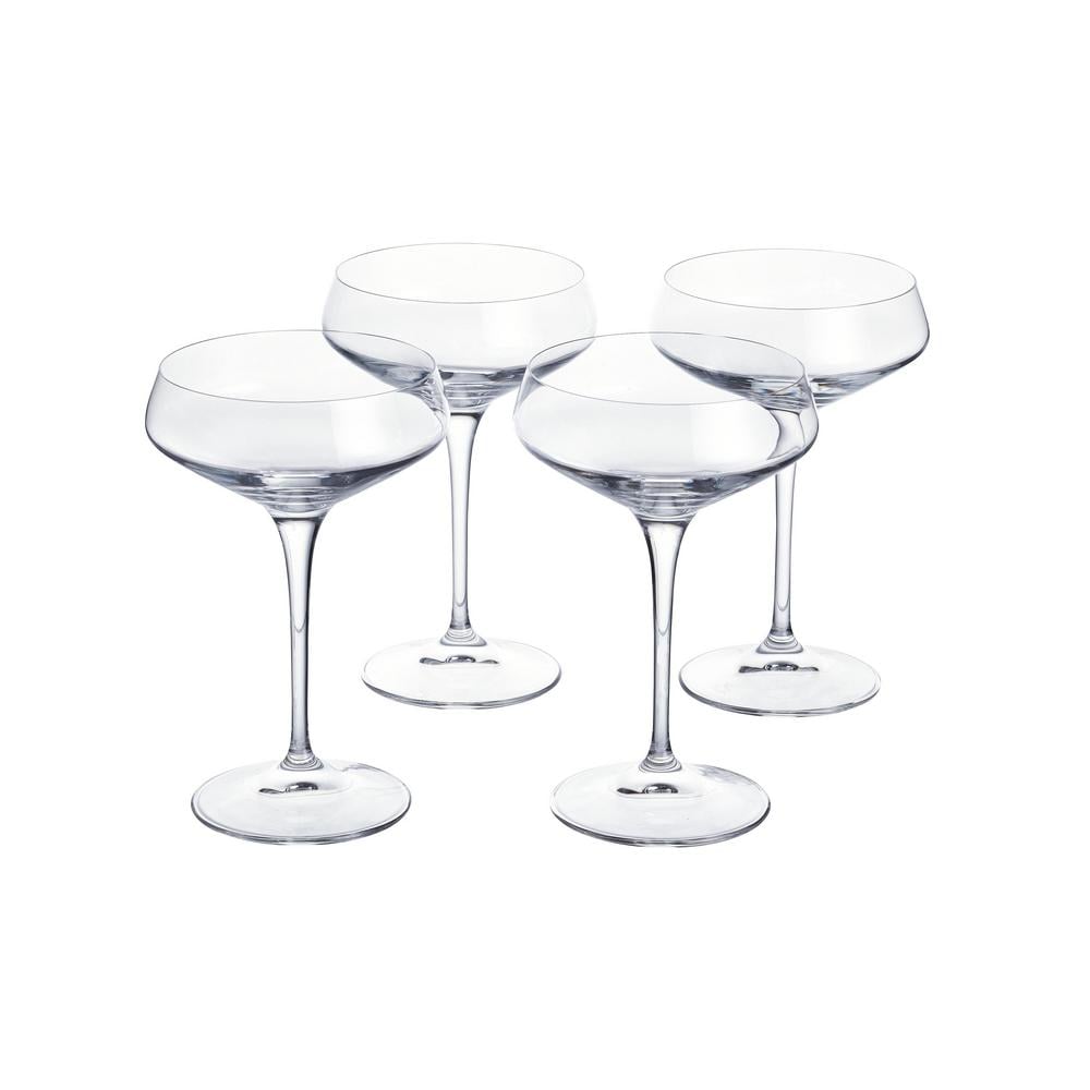 Home Decorators Collection Genoa Lead-Free Crystal Coupe Cocktail Glasses