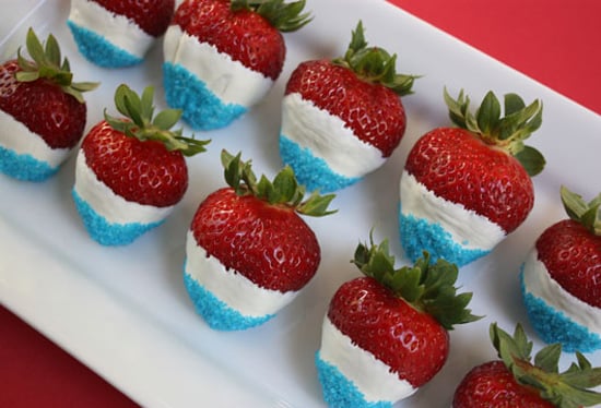 Make These: Red, White, and Blue Strawberries