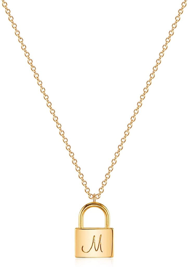 Mevecco Gold Initial Necklace