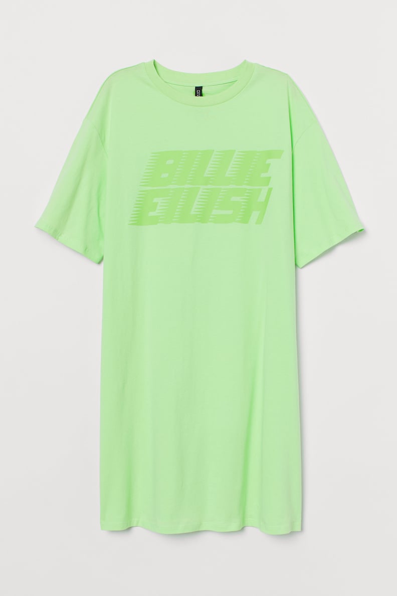 Billie Eilish Printed T-Shirt Dress at H&M