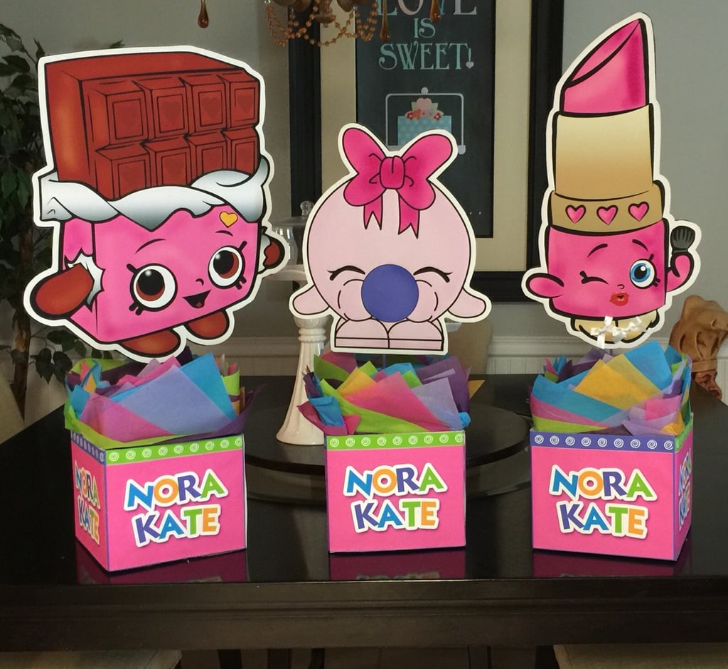 Shopkins double-sided centerpieces ($35).