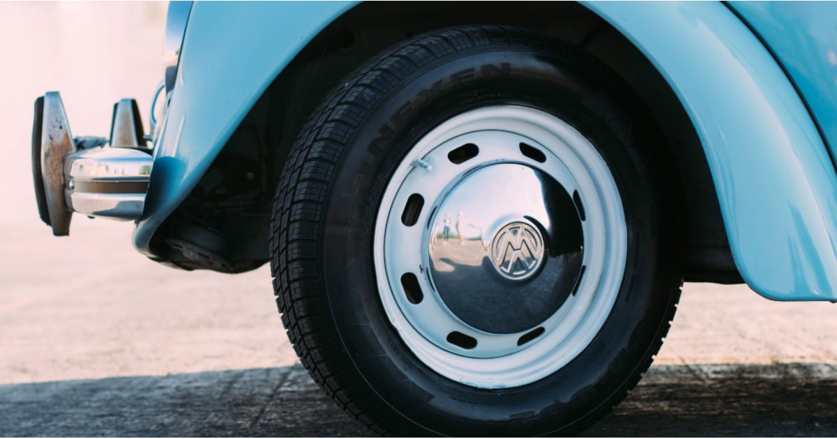 car tire hubcap