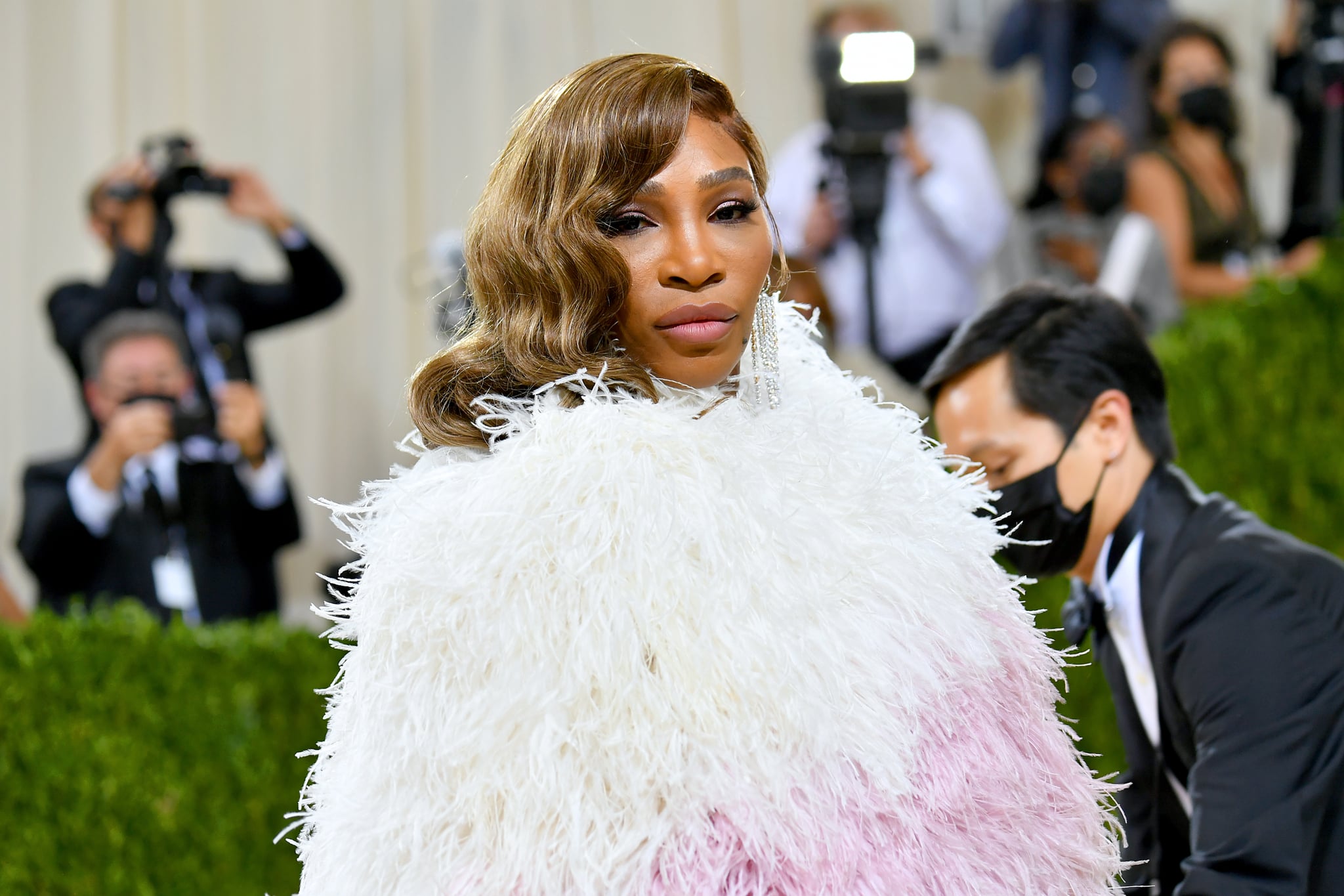 NEW YORK, NEW YORK - SEPTEMBER 13: Serena Williams attends The 2021 Met Gala Celebrating In America: A Lexicon Of Fashion at Metropolitan Museum of Art on September 13, 2021 in New York City. (Photo by Jeff Kravitz/FilmMagic)