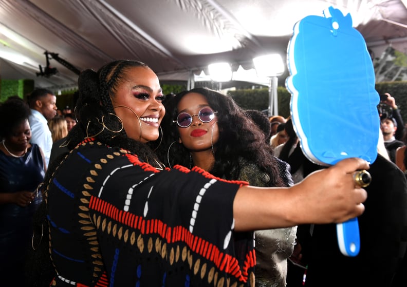 Jill Scott and H.E.R. at the 2020 NAACP Image Awards