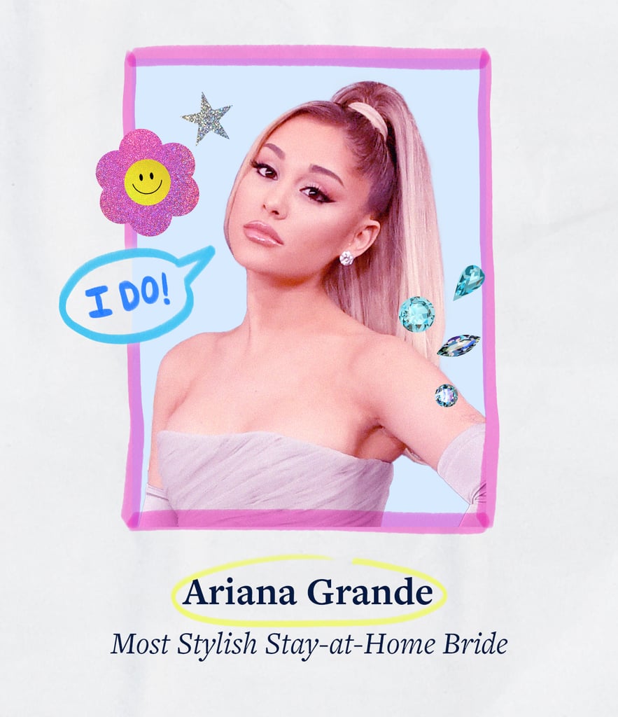 Ariana Grande stood by her dream wedding dress, which was inspired by Audrey Hepburn's iconic Funny Face character, Jo Stockton, from the get-go. She tapped Vera Wang for the job — a collaboration that had reportedly been in the works since the 2018 Met Gala — and went all out with her bridal look, even if she did tie the knot at home.