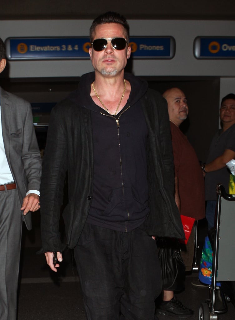 Brad Pitt Arrives at LAX | Pictures