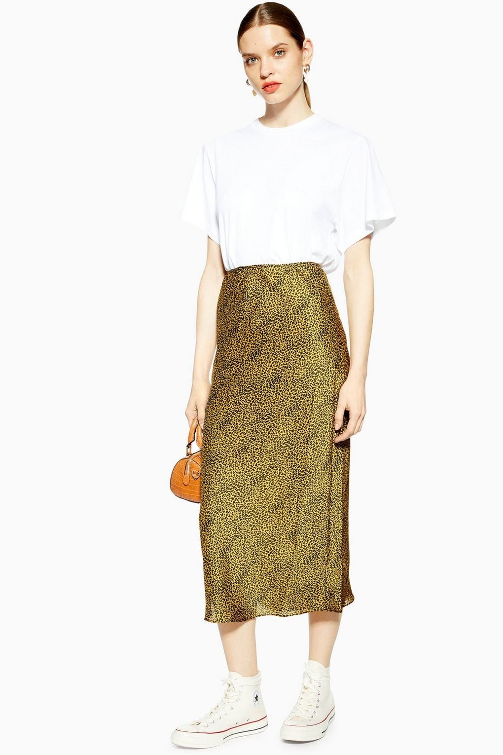 Zebra print midi skirt topshop clearance