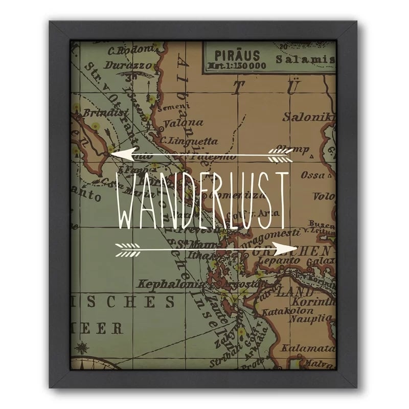 Framed World Map Print