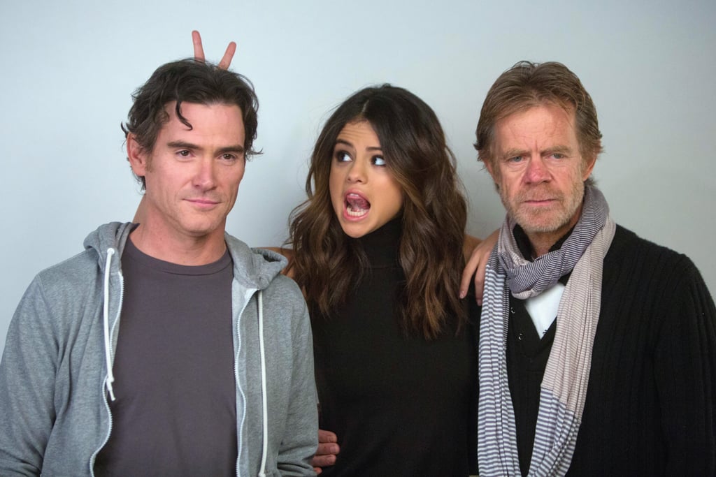 Selena Gomez got silly with Billy Crudup and William H. Macy at an event at Sundance on Monday.