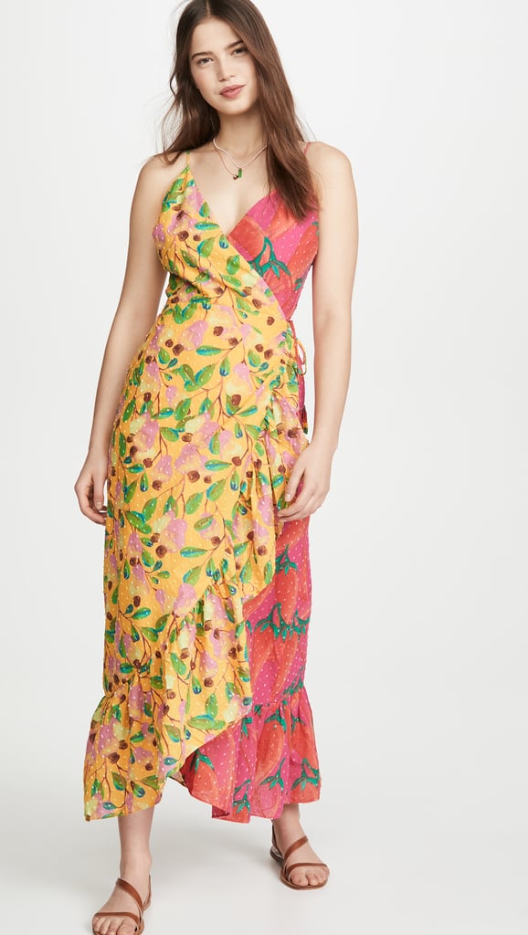 Farm Rio Garden Mix Wrap Dress
