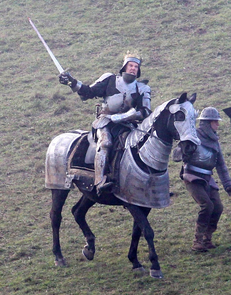 Benedict Cumberbatch Filming The Hollow Crown