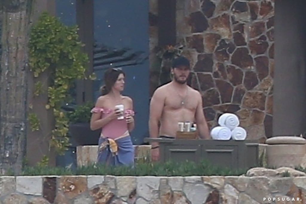 Chris Pratt and Katherine Schwarzenegger in Cabo Jan. 2019