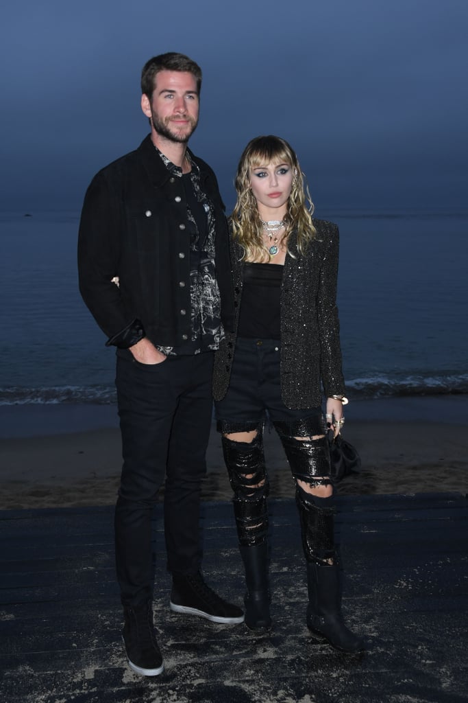 Miley Cyrus and Liam Hemsworth at Saint Laurent Show 2019