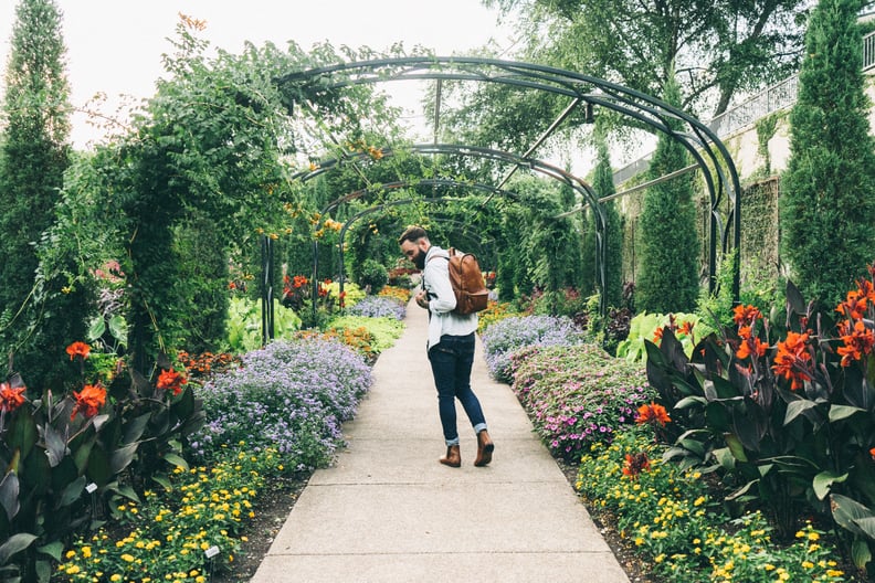 The weather is not too hot or cold, so it's great for long walks or hikes.