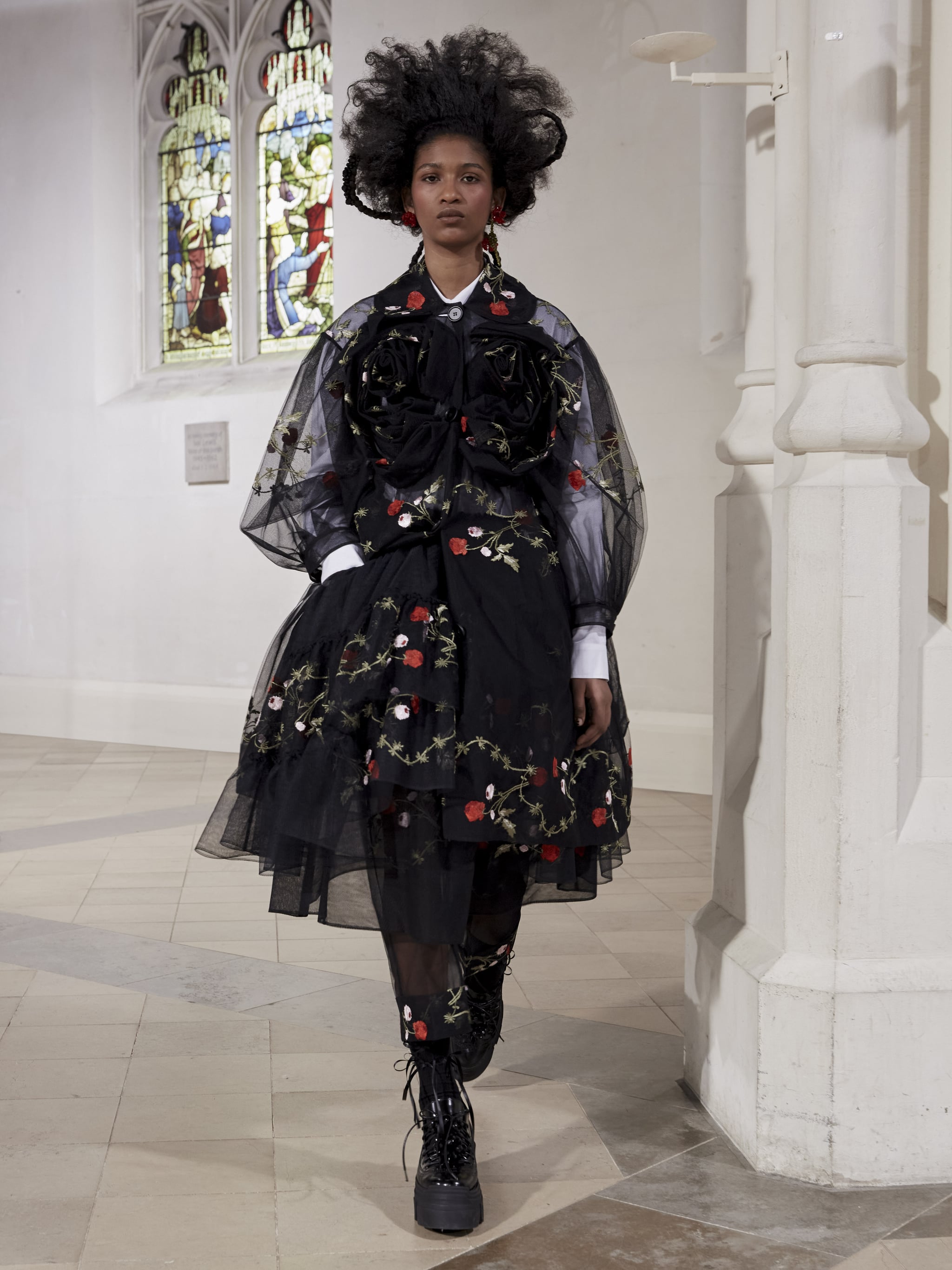 Simone Rocha Fall 2021 Features Patchwork and Regencycore 