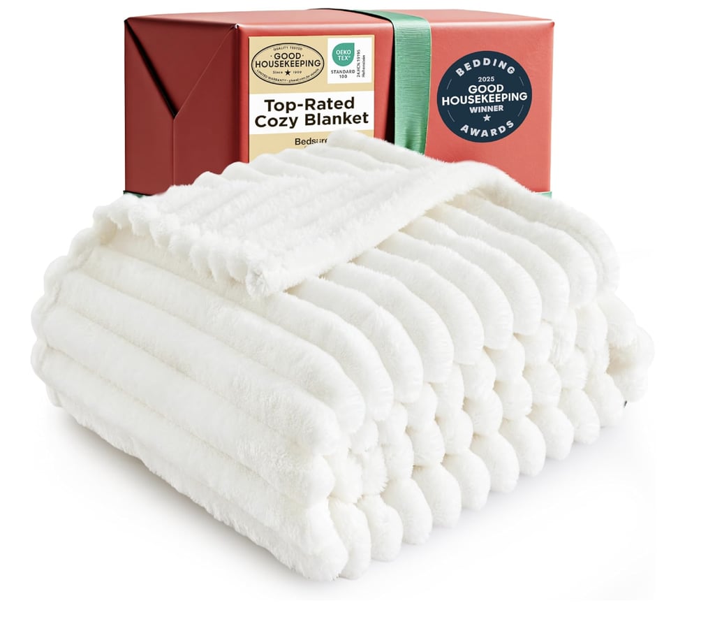 Bedsure GentleSoft White Throw Blanket ($12, originally $16)
I love the idea of gifting a blanket for white elephant, because it's something you know everyone already wants. This one from Bedsure is especially cozy, and it's currently on sale for Cyber Monday.