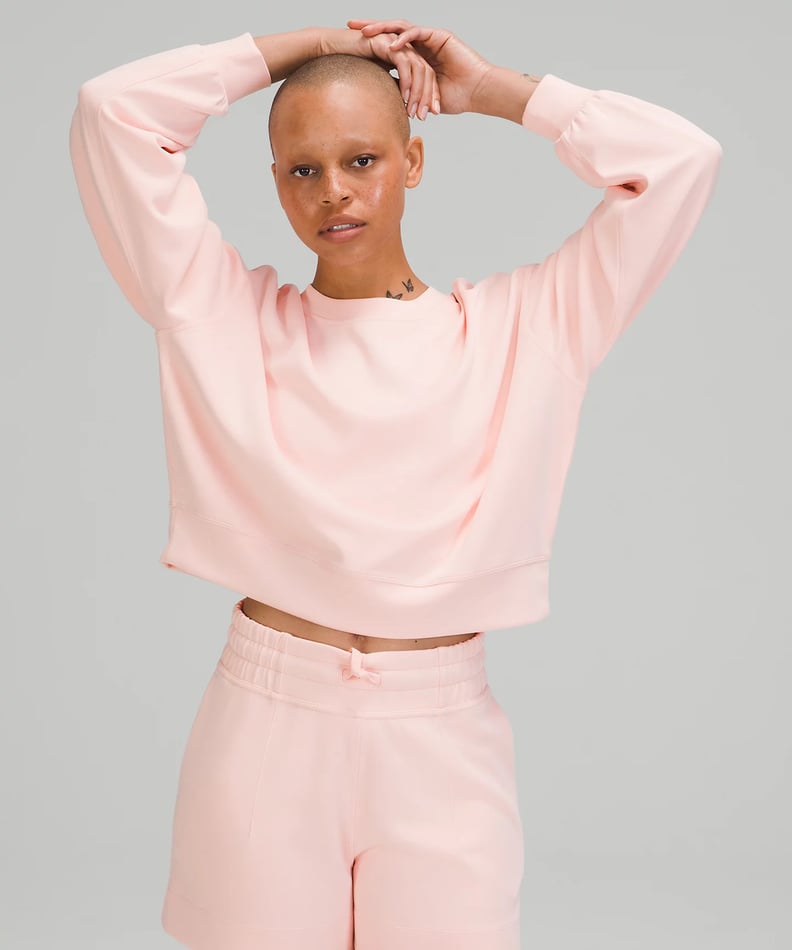 NEW Lululemon Perfectly Oversized Cropped Crew Softstreme Creamy