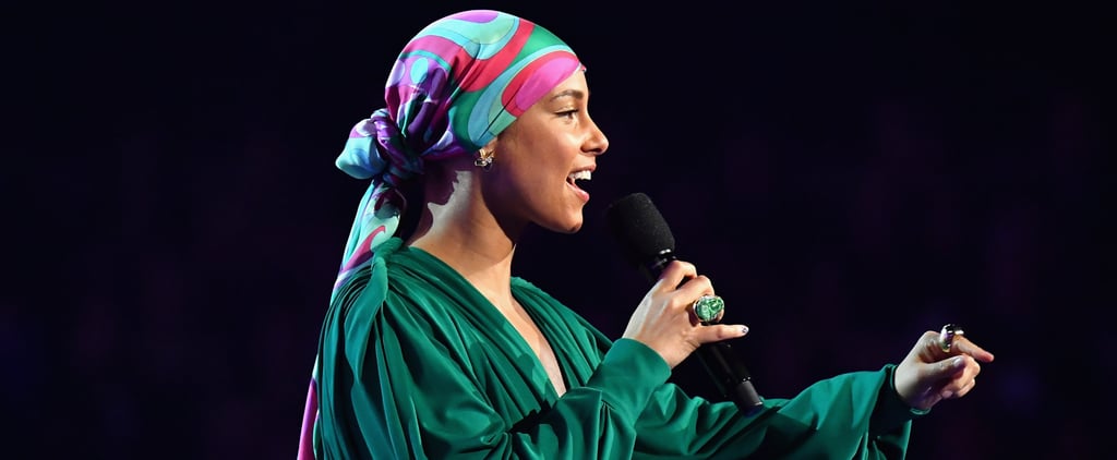 Alicia Keys's Hair Wrap at 2019 Grammys