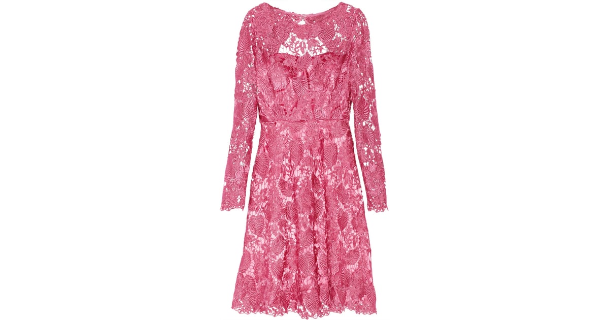 Mikael Aghal bright-pink lace dress ($280, originally $700) | Pink ...