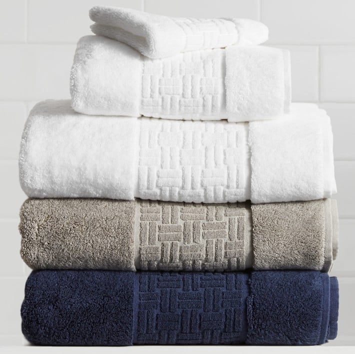 Williams Sonoma Chambers® Tencel Sculpted Border Towels