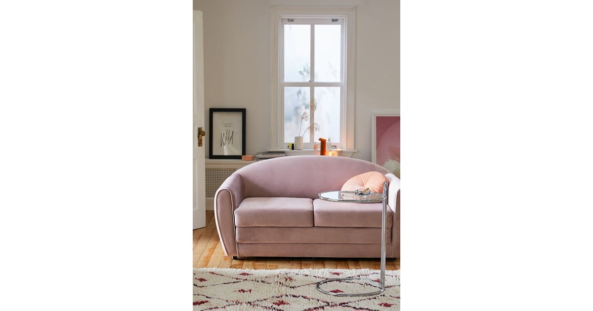 picture of gemma velvet convertible sofa as bed