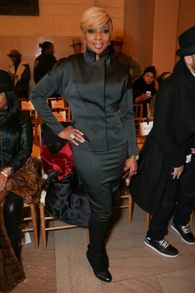Mary J Blige At Nyfw Celebrities At Fashion Week Fall 2015 Popsugar Fashion Photo 74